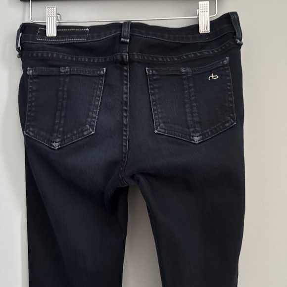 Rag & Bone Skinny Jeans Black Wash Size 26 Style W1513K520 Color COAL - Picture 3 of 8